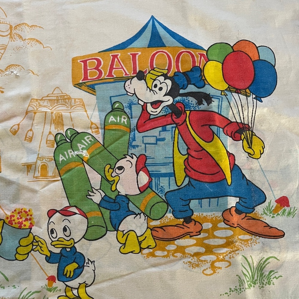 Disney Blue, Yellow and Green Character Print Pillowcase - Picture 4 of 10